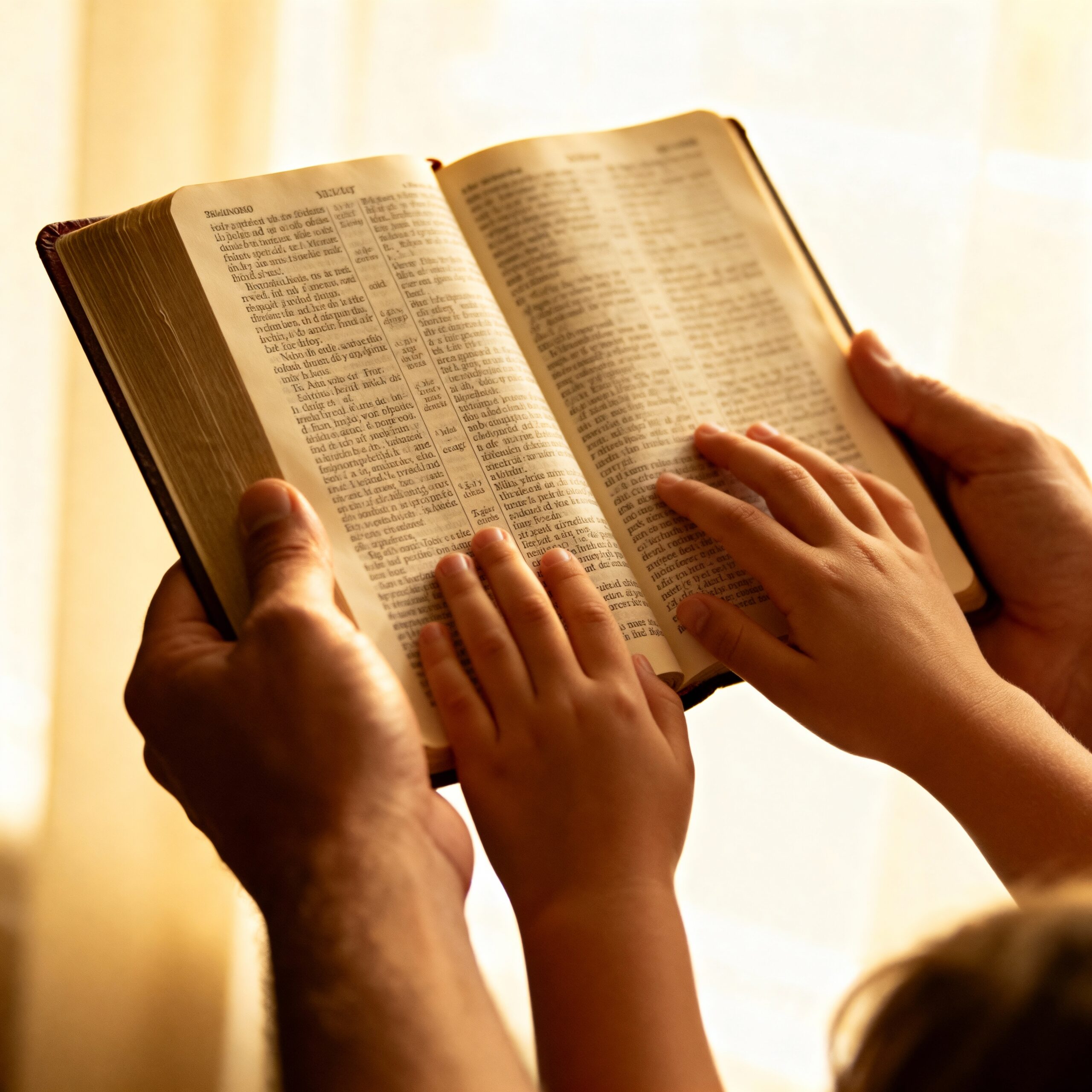 Bíblia e momento de reflexão em família